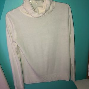 White turtle neck